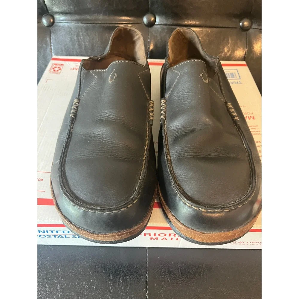 Olukai Moloa‎ Leather Loafers Slip On